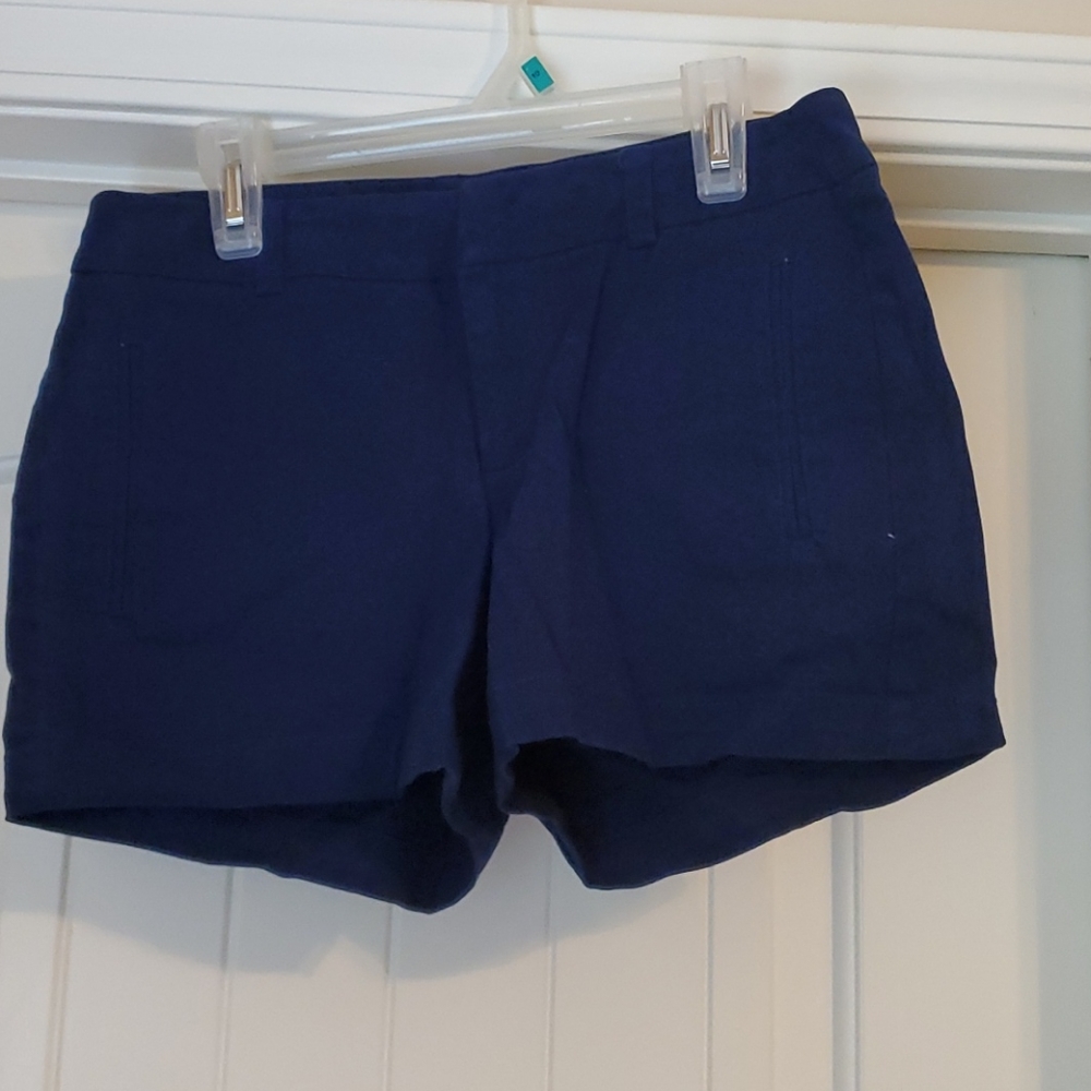 Navy blue twill shorts